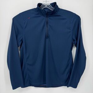 Rhone Sequoia ¼ Zip Performance Pullover Mens Size XL Blue Polartec Athletic